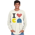 thumbnail image 5 of Pixelized Retro Game I Heart PACMAN Long Sleeve TShirt Men Women Brisco Brands 2X, 5 of 6