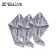 thumbnail image 2 of Bolsa de toallas para el cabello de microfibra, paquete de 3 toallitas para el cabello de secado rápido, toallitas para el cabello para hombres y mujeres, 2 of 5