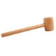 thumbnail image 4 of Mazo de madera para carpintería, mango de madera de superficie lisa, mazo de carpintero, herramienta de mano, mazo portátil para tallado en madera, 4 of 9