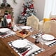 thumbnail image 4 of ARKENY Juego de 4 manteles individuales de Navidad de 12.0 x 18.0 in, árbol de Navidad, granja de temporada, arpillera, búfalo, cuadros, interior, cocina, mesa de comedor, decoración para el hogar, fi, 4 of 4