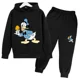 thumbnail image 2 of Nueva sudadera con capucha y pantalones con estampado de Mickey Mouse de Disney para niños de primavera, conjunto de ropa de alta calidad para niñas pequeñas, 2 of 5