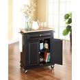 thumbnail image 3 of Crosley Furniture Natural Wood Top Portable Kitchen Cart in Black, 3 of 5