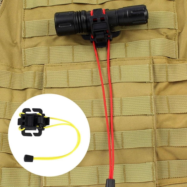 Mochila exterior portátil Molle Correas Hebilla Paquete de viaje Cuerda elástica para Amarillo Cola Hebilla de cincha Molle