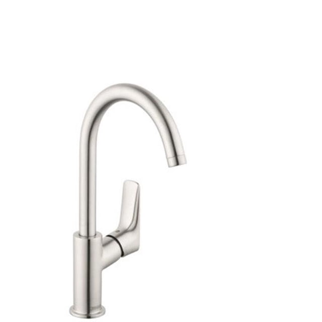 Hansgrohe 71130821 Logis 210 Robinet Simple Trou&44; Nickel Brossé