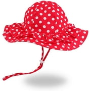 Cotton Bow Baby Girls Hat Flower Infant Toddler Summer Sun Hat Breathable Girls Bucket Cap
