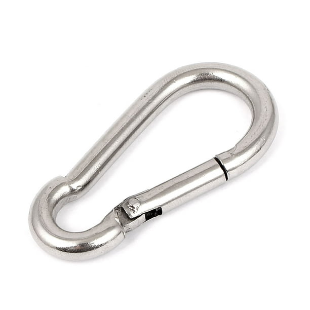 D Ring Key Chain Clip Snap Hook Carabiner Camping Keyring 5mm Thickness 