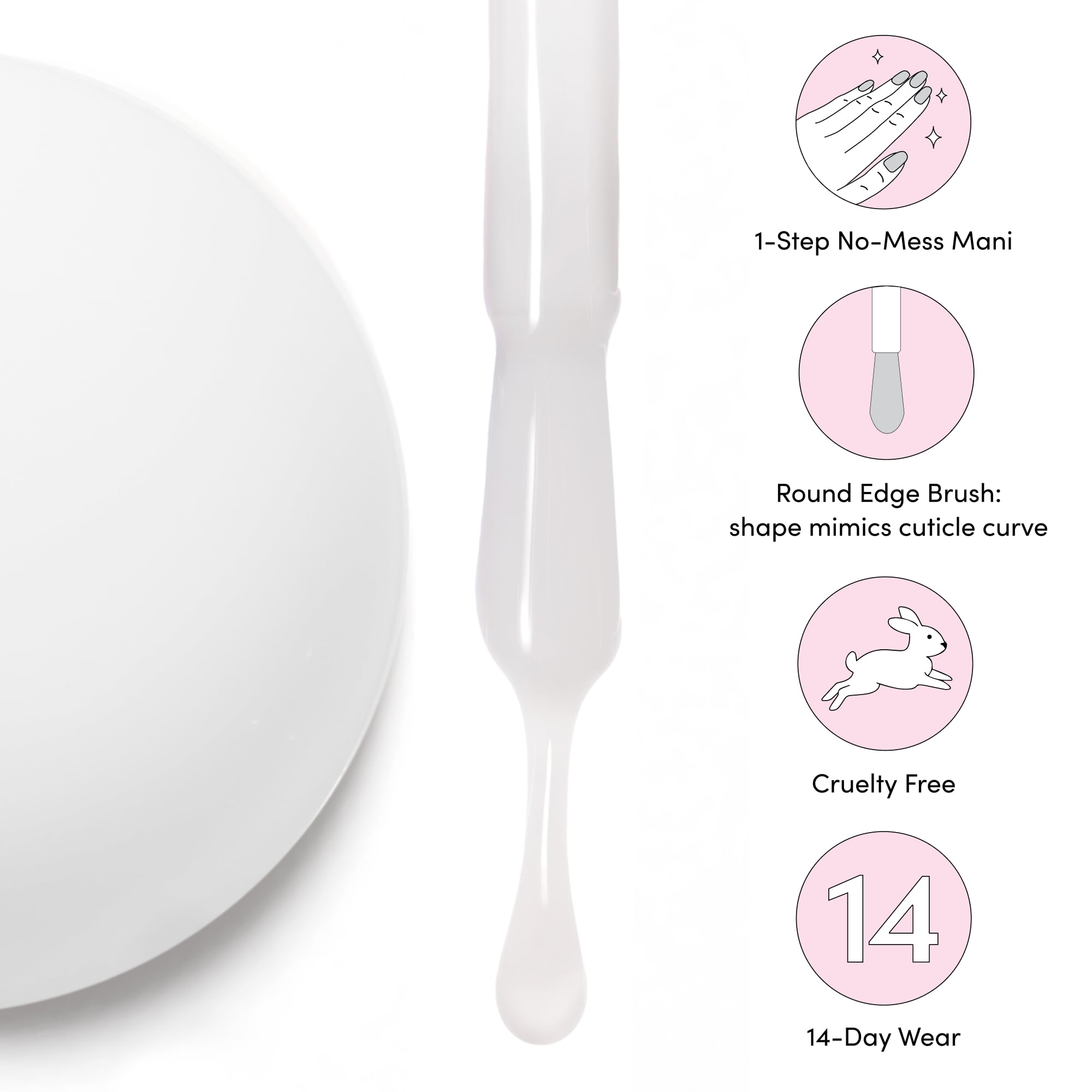 Dashing Diva ONE GEL COLOR, Starter Kit with LED Lamp, and Gel Nail Polish, Daikon, 1 10ml / 0.33 oz