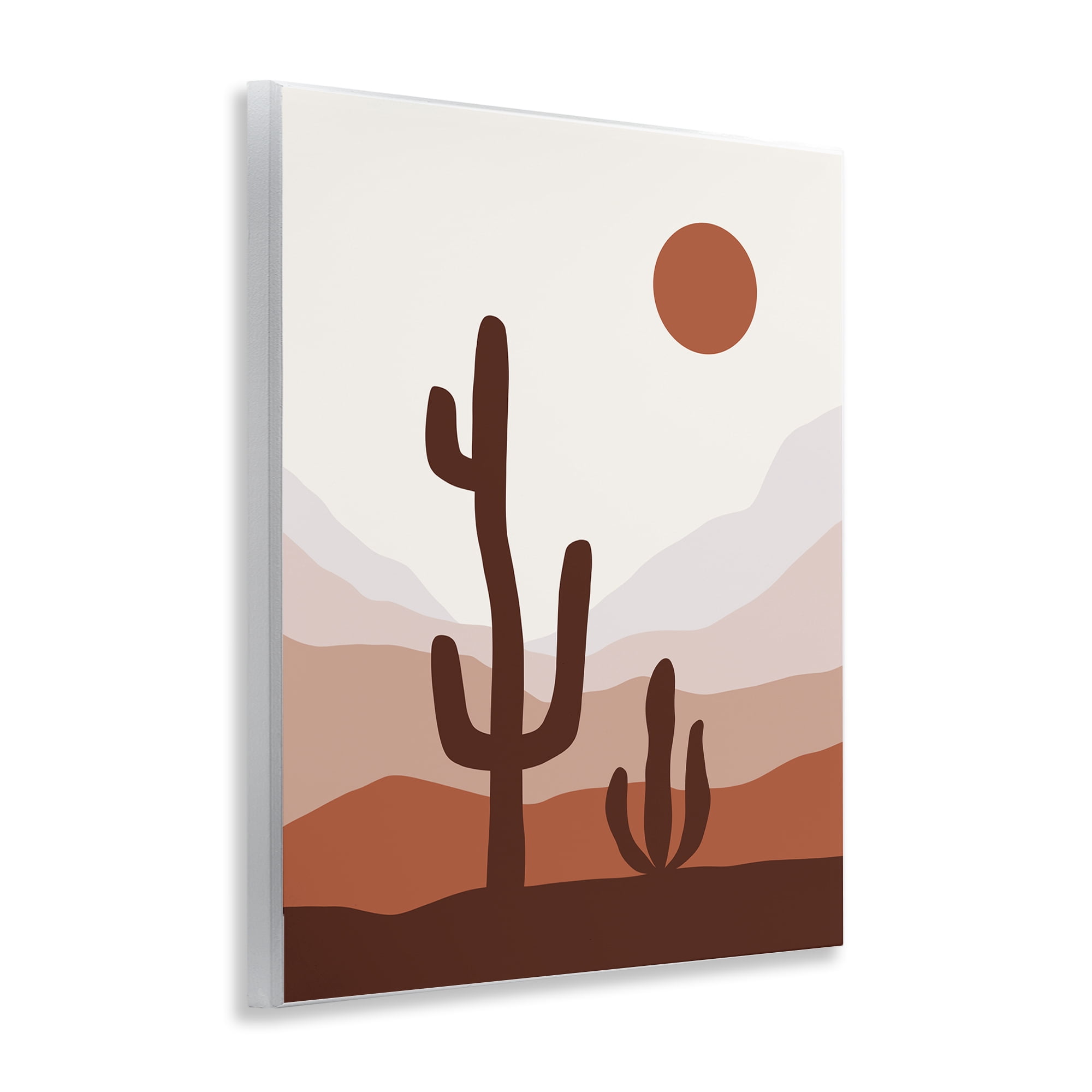 Stupell Industries Sun Over Desert Life Abstract Painting Unframed Art Print Wall Art, 11 x 14