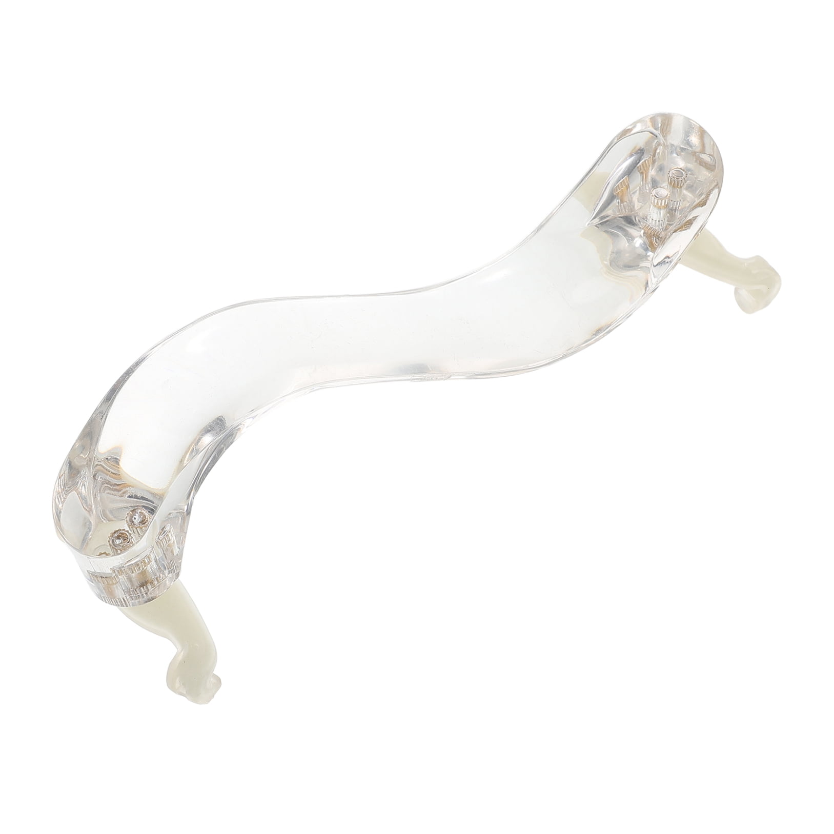 ETHZZLE Viola Shoulder Rest Transparent Acrylic Ergonomic Pad for Beginners 1Pack
