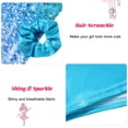 thumbnail image 6 of Aideaone Gymnastics Leotards for Girls Shiny outfits with Shorts Hair Scrunchie 5-10Y, 6 of 7