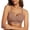 Brown, variant on Women's Wireless Jelly Bra, Comfortable Push Up, No Underwire, Full Support Lift Everyday Seamless T-shirt Bra, Sizes S to 2XL
