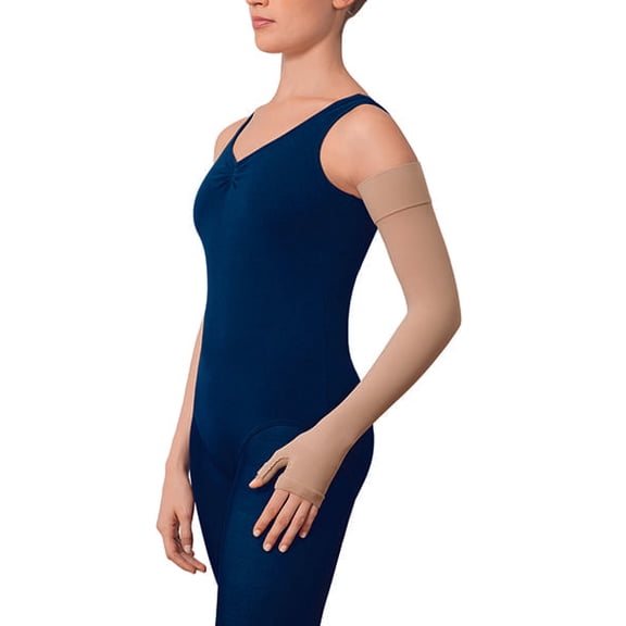 Jobst Bella Lite Combined Armsleeve/Gauntlet w/Silicone Band 15-20 mmHg Beige Medium Long