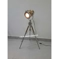 thumbnail image 2 of Nautical Classical Wooden Spot Light Lamp Search Light With Tripod Stand, 2 of 4
