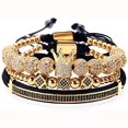 thumbnail image 1 of Pulseras de cuentas de oro, brazalete de moda con dijes de lujo, conjunto de pulseras apiladas reales para hombres y mujeres, el regalo perfecto para quienes amas, 1 of 5