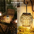 thumbnail image 5 of Farol solar para jardín, paquete de 2 luces solares para exteriores, IP65, impermeables, de color blanco cálido, para patio, terraza, mesa, fiesta, decoración oriental del hogar - DKSFJKL, 5 of 5