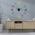 thumbnail image 4 of Reloj de Pared Moderno 3D DIY Fernando Reloj de Pared de Bricolaje Sin Marco Negro, 4 of 6