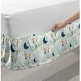 thumbnail image 2 of Nursery Bed Skirt, Childish Pattern with Repetitive Unicorns Moon Stars and Spots, Elastic Bedskirt Dust Ruffle Wrap Around for Bedding Decor, 4 Sizes, Multicolor, by Ambesonne, 2 of 2