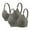 Dark Gray-02, variant on HADST Plus Size Women's Push-Up Bralette 2-Pack Wireless Breathable Buttery Soft Value Bundle Bra(S-XXL) Nylon,Spandex