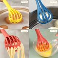 thumbnail image 2 of Multifunctional Whisk, Food Clip & Egg Whisk, 3pcs Mixer, Pasta Spaghetti Tongs, Food Clip, Hand Egg Beater, 2 of 5