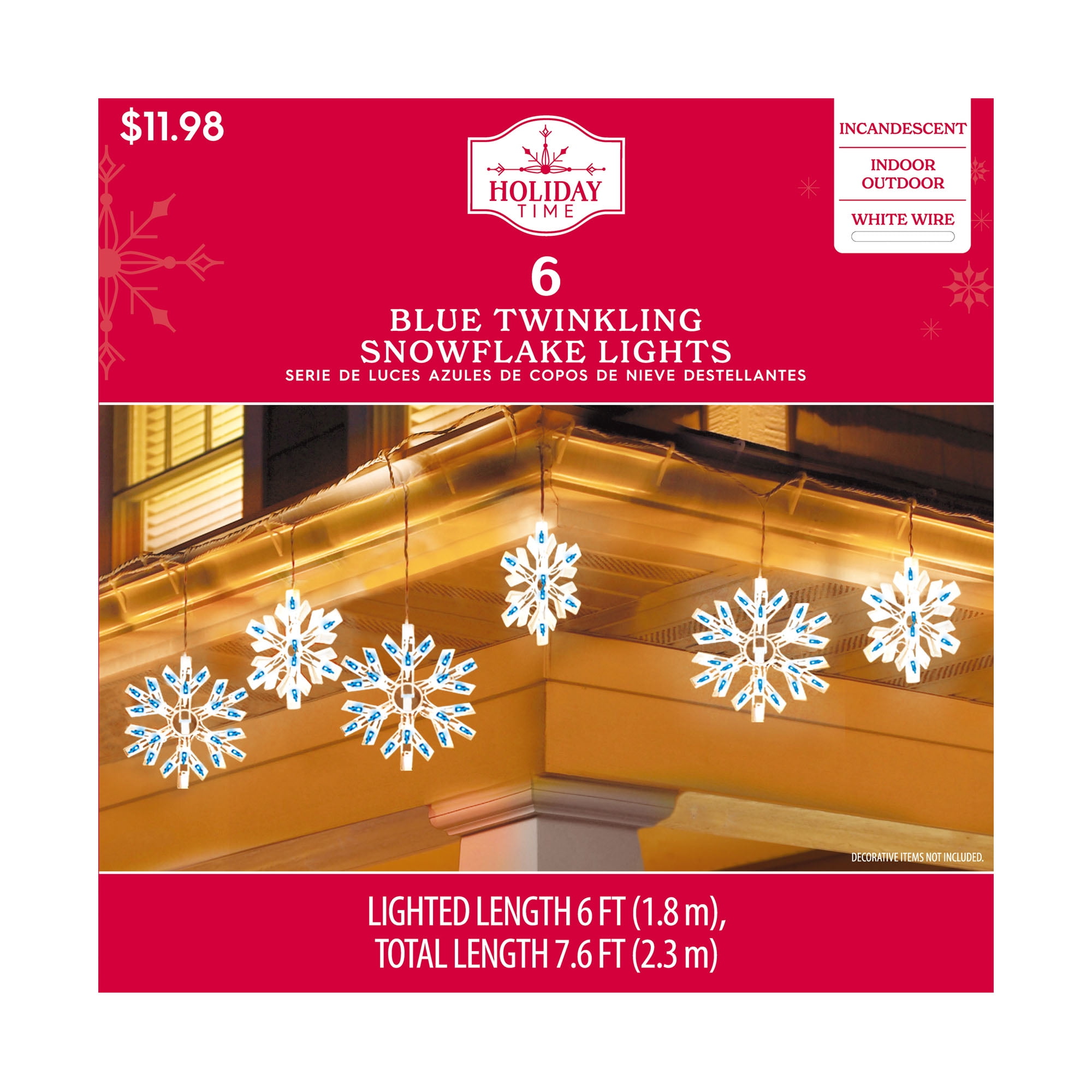 Holiday time snowflake lights deals