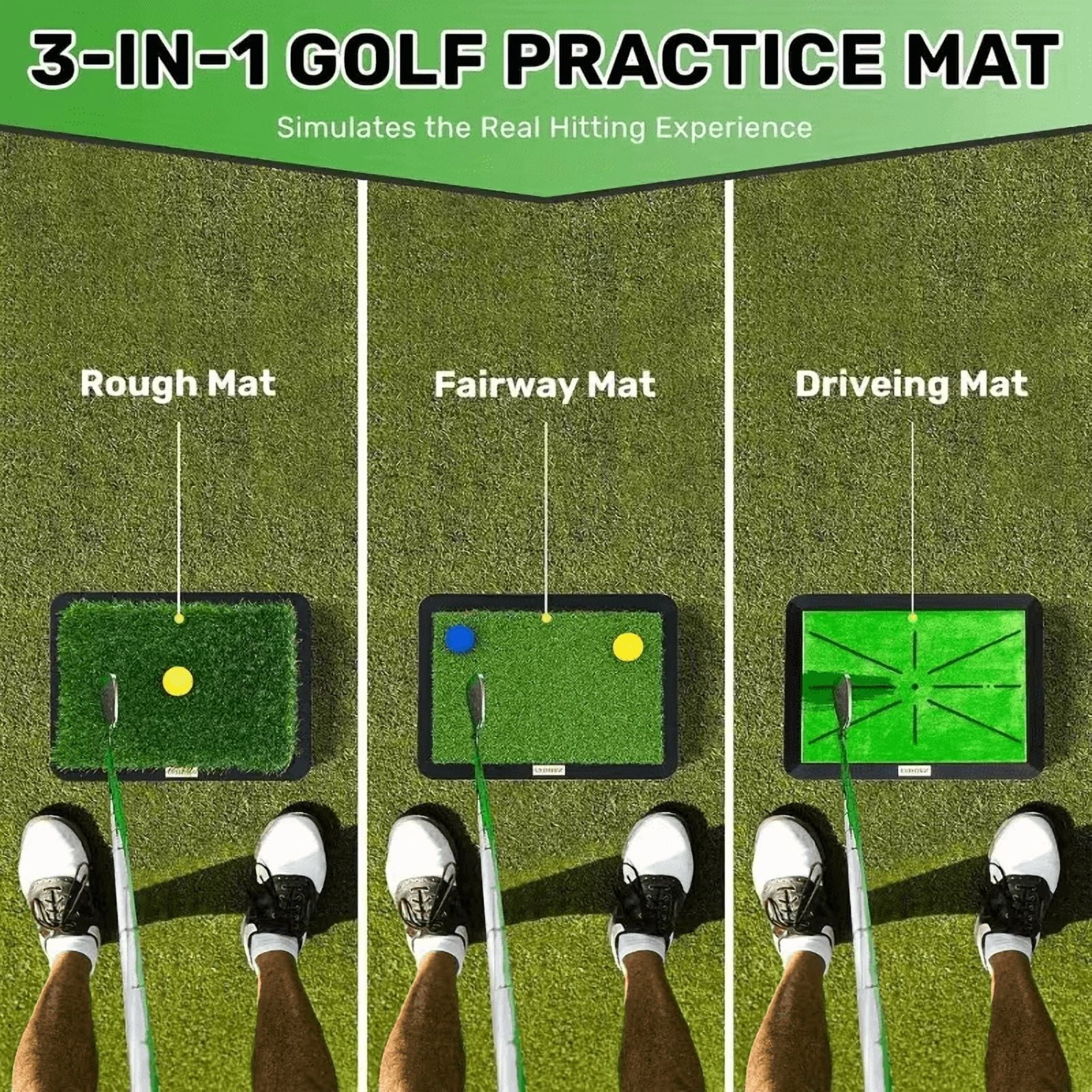 GtuiBugt Golf Hitting Mat Durable Non-Slip Training Indoor Outdoor 1-Pack 1.6x1.2x0.3