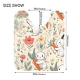 thumbnail image 3 of Toilet Rug U-Shaped Bathroom Rugs Non-Slip Soft Plush Machine Washable Contour Bath Mat Cartoon Rabbit Carrot Flower 24x20, 3 of 9
