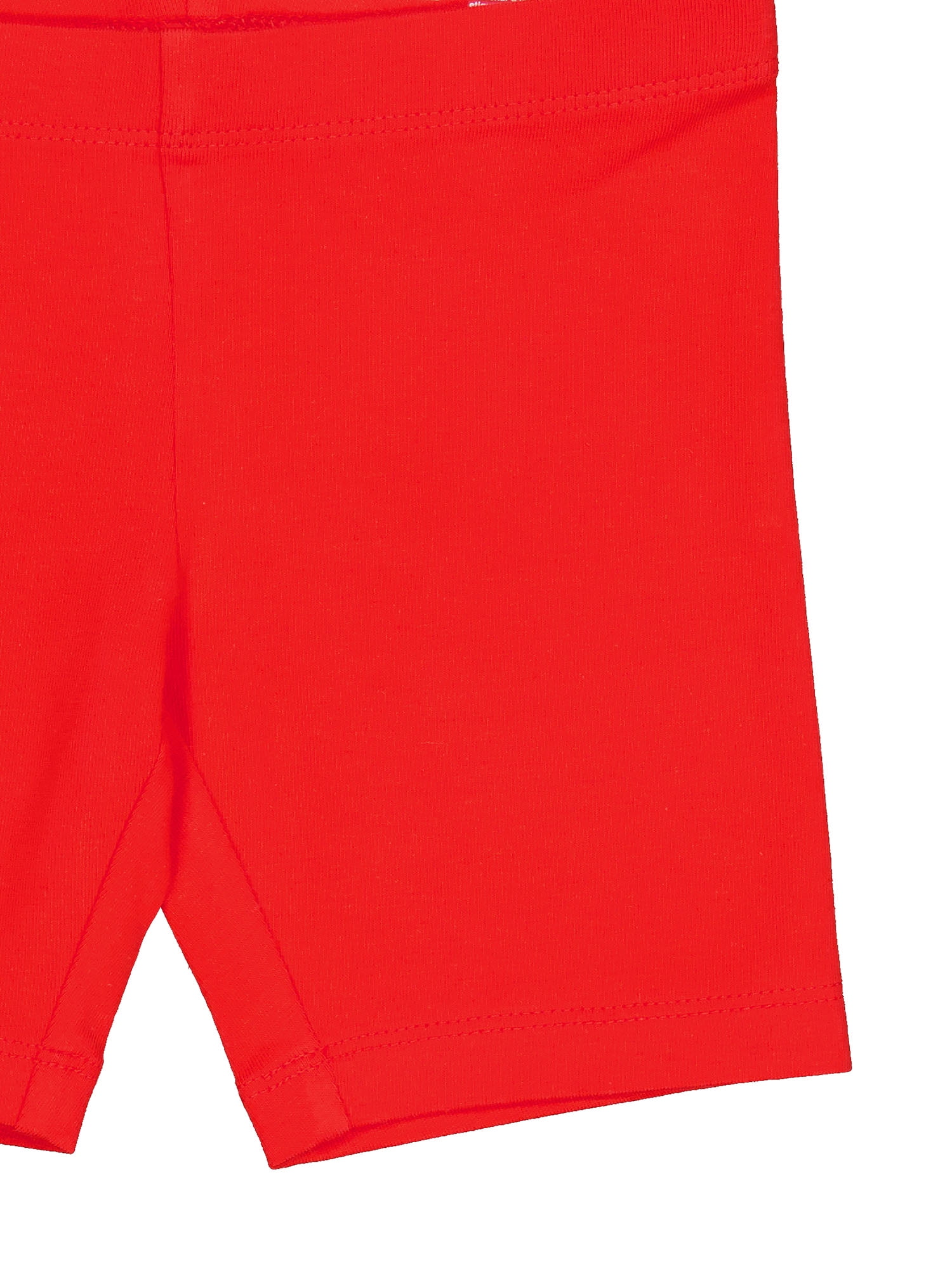 Wonder Nation Girls Bike Shorts, 4-Pack, Sizes 4-18 & Plus