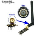 thumbnail image 2 of NRF24L01+PA+LNA Wireless Transceiver Transceiver Module 1100-Meter Long-Distance with Antenna 1Set,1 * Wireless Module 1 * Antenna,Black, 2 of 7