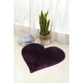 thumbnail image 2 of MDA Rug Imports Hearts Collection Hand Woven Shag Area Rug - 24" x 24" Purple, 2 of 5