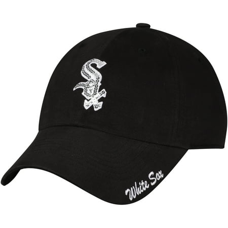 Sog Accessories - Women's Fan Favorite Black Chicago White Sox Sparkle Adjustable Hat - OSFA