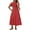 Red, variant on Viikei Dresses for Women Summer Casual Boho Dress,Women's Solid Short Sleeve V-Neck Pleated Dresses Long Dress Midi Maxi Dresses Elastic Waist Boho Beach Dress Pockets Red S