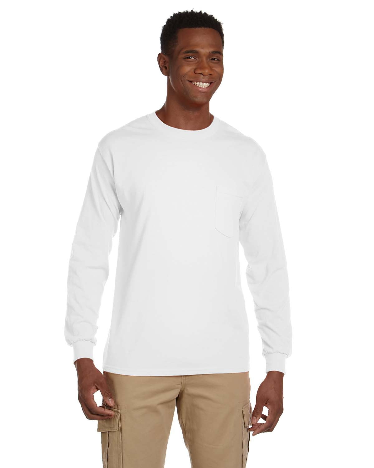 Gildan Adult Ultra Cotton 6 oz. Long-Sleeve Pocket T-Shirt - G241 