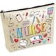 thumbnail image 1 of Bolsas de lona, ​​bolsa de almacenamiento para enfermeras, bolsa de cosméticos de gran capacidad, bolsa organizadora para herramientas de maquillaje, bolsa con cremallera, 1 of 9