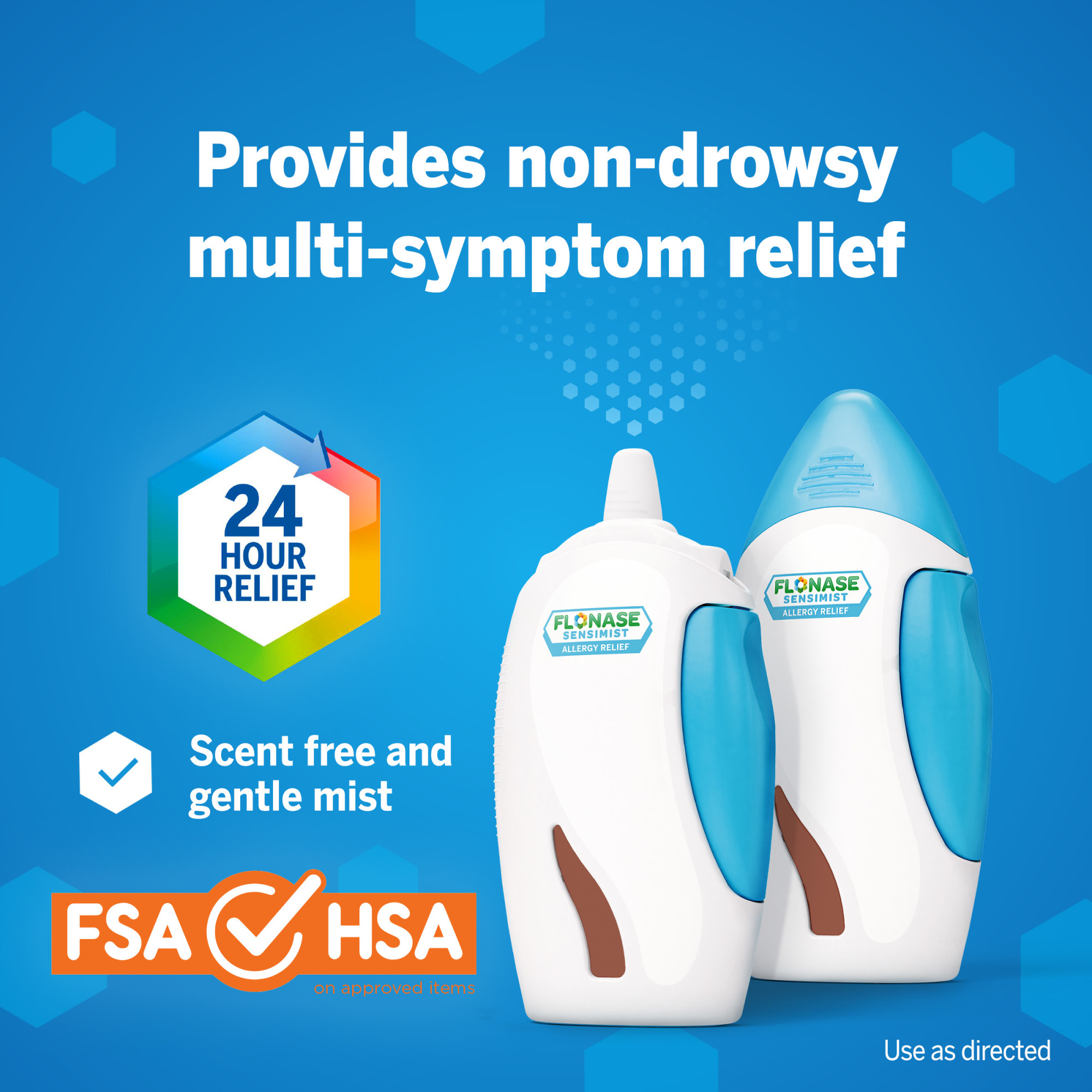 Flonase Sensimist Allergy Relief Spray, Non Drowsy Allergy Medicine, 120 Sprays, 2 Pack - image 3 of 4