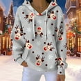 thumbnail image 2 of NMMUED Christmas Hoodies Women Baggy Hoodie Christmas Clothes for Women Pullover Hoodies for Women Christmas Sweatshirts for Women Oversized Hoodie Xmas Hoodies Gray L, 2 of 5