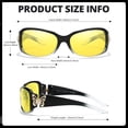 thumbnail image 7 of Women's Night Vision Glasses for Driving -  Yellow Lens Reduce Headlights Glare NV022, 7 of 7