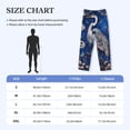thumbnail image 4 of Lsque Blue Heron Floral Garden Print Men's Pajama Pants, Lounge Pant - Comfortable Home Wear,Elastic Waistband, Stylish Design-Large, 4 of 9