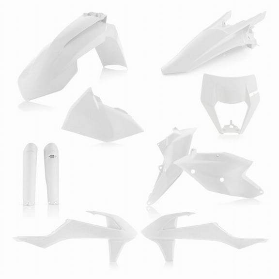 Acerbis 2733420002 Full Plastic Kit White