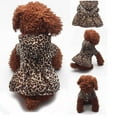 thumbnail image 2 of Pet Dogs Leopard Dress Tops Puppy Cotton Hoodie Clothes Pet Vest DOPI, 2 of 5