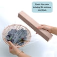 thumbnail image 3 of RKSTN Cling Wrap Cutter Plastic Wrap Dispenser with Cutter Aluminum Foil Dispenser Refillable Wrap Dispenser Plastic Food Wrap Dispenser Cling Film Dispenser. Kitchen Gadgets, 3 of 4