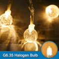 thumbnail image 2 of 10pcs G6.35 Halogen Light Bulbs 2 Pin 12v 35w, Warm White 2700k, For Chandeliers, Track Lights, Landscape Lights, Desk Lamps, 2 of 5