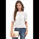 thumbnail image 1 of Blusa de Verano para Mujer, con Ojales, Encaje de Crochet, Bordada, Corta, Abullonada, , Talla S, 1 of 10