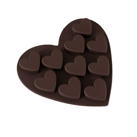 

Naioewe Mini Cupcake Liners Fondant Cake Heart Love Molds 2Pcs Silicone Chocolate Shaped Cake Mould