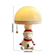 thumbnail image 4 of Christmas Snowman Night Light, LED Warm Light Eye-Friendly Desk Lamp, Bedroom Bedside Decorative Lamp, Cute Holiday Gift Ornament with Touch Control, 4 of 7