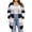 Black, variant on Womens Plus Size Cardigans Fall Winter Striped Pattern Open Front Duster Sweaters with Patch Pockets Fuzzy Textured Long Maxi Outerwear for Chilly Days Casual Wear