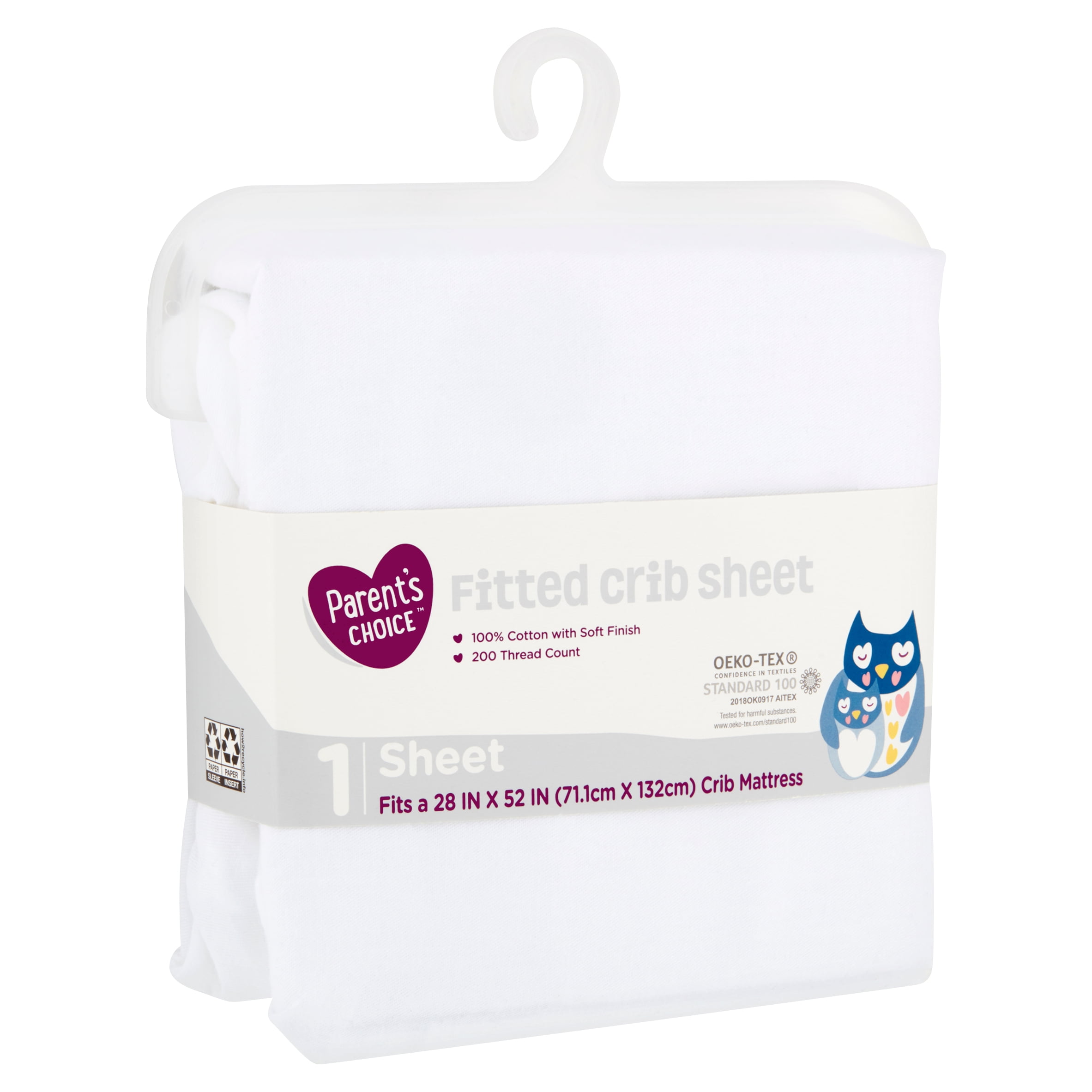 fitted crib sheets walmart