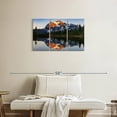 thumbnail image 2 of Elephant Stock Mount Baker Lake Sunset Wall Art - Horizontal Multi Panel Canvas - Living Room Wall Decor - Nature Multi Panel - Gray And Orange Decor - 33" x 20", 2 of 8