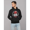 thumbnail image 2 of Frosty ICEE Wave Delight - Coldest Drink Town Graphic Men's Hoodie, 2 of 4