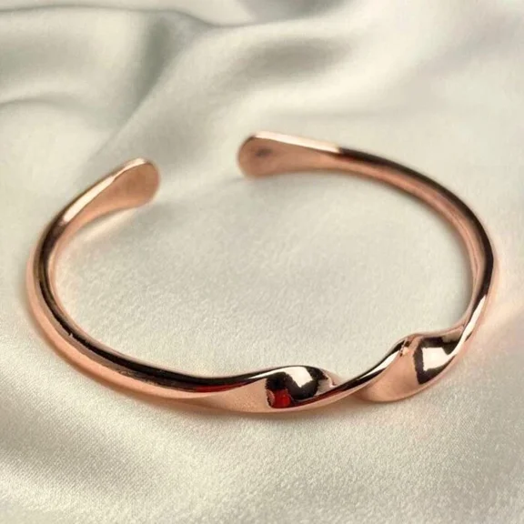 Elegant Pure Copper Therapy Bracelet for Pain Relief & Healing Adjustable Stylis