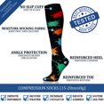 thumbnail image 3 of 6 Pairs Copper Compression Socks for Women & Men Circulation 15-20 mmHg - Better Blood Flow, Swelling , Best Support for Medical, Running, Nursing, 3 of 7